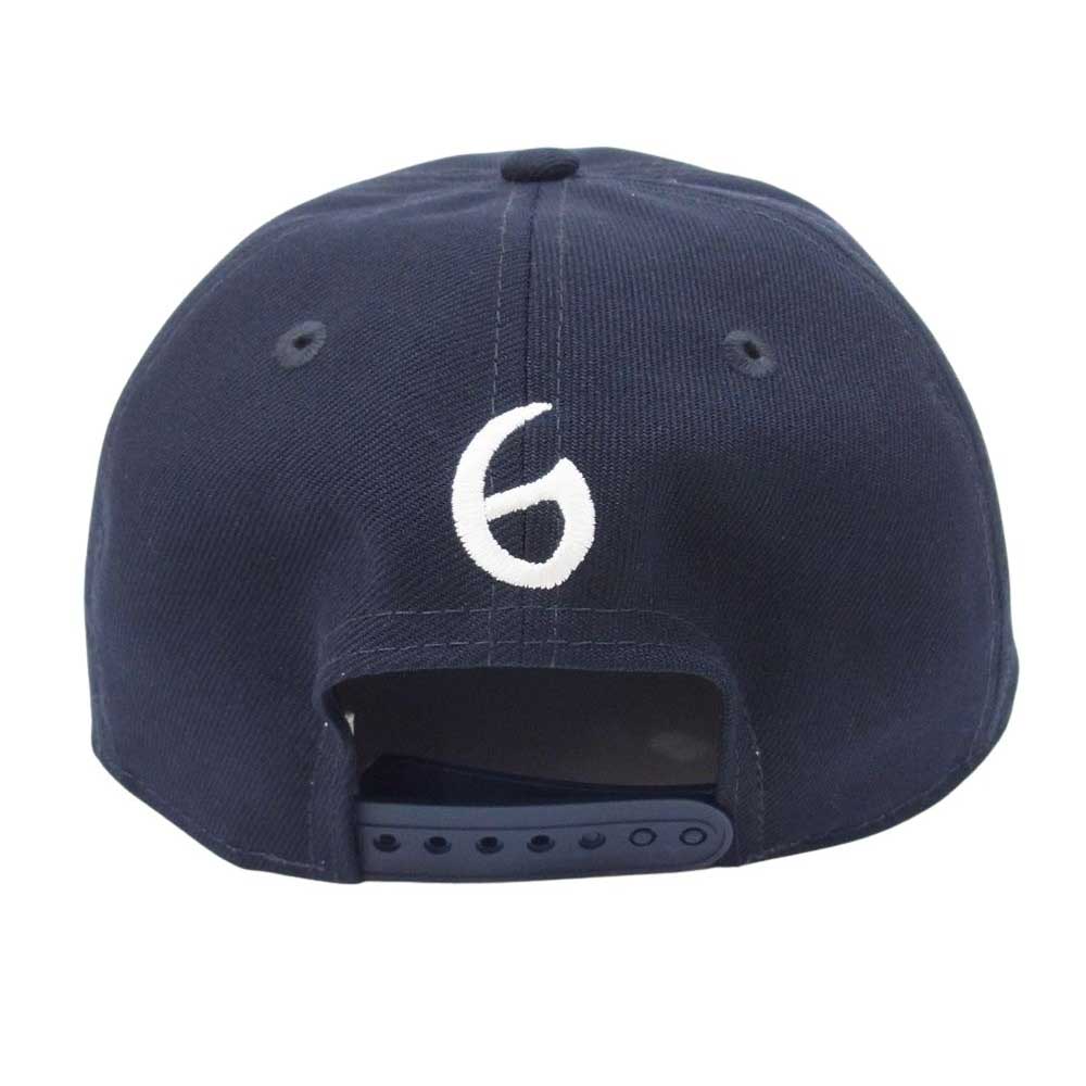 SAINT MICHAEL セントマイケル 24SS × New Era MX NE CAP ニューエラ ロゴ刺繍 ベースボールキャップ ネイビー系【中古】