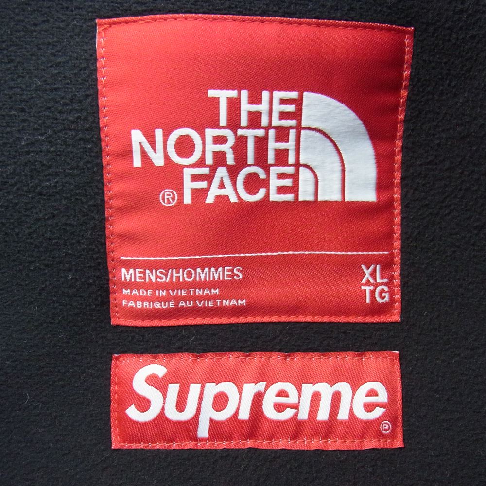 Supreme シュプリーム 20AW NT62004I × THE NORTH FACE S Logo Hooded Fleece Jacket ザノースフェイス エスロゴ フーデッドフリースジャケット レッド系 XL【中古】