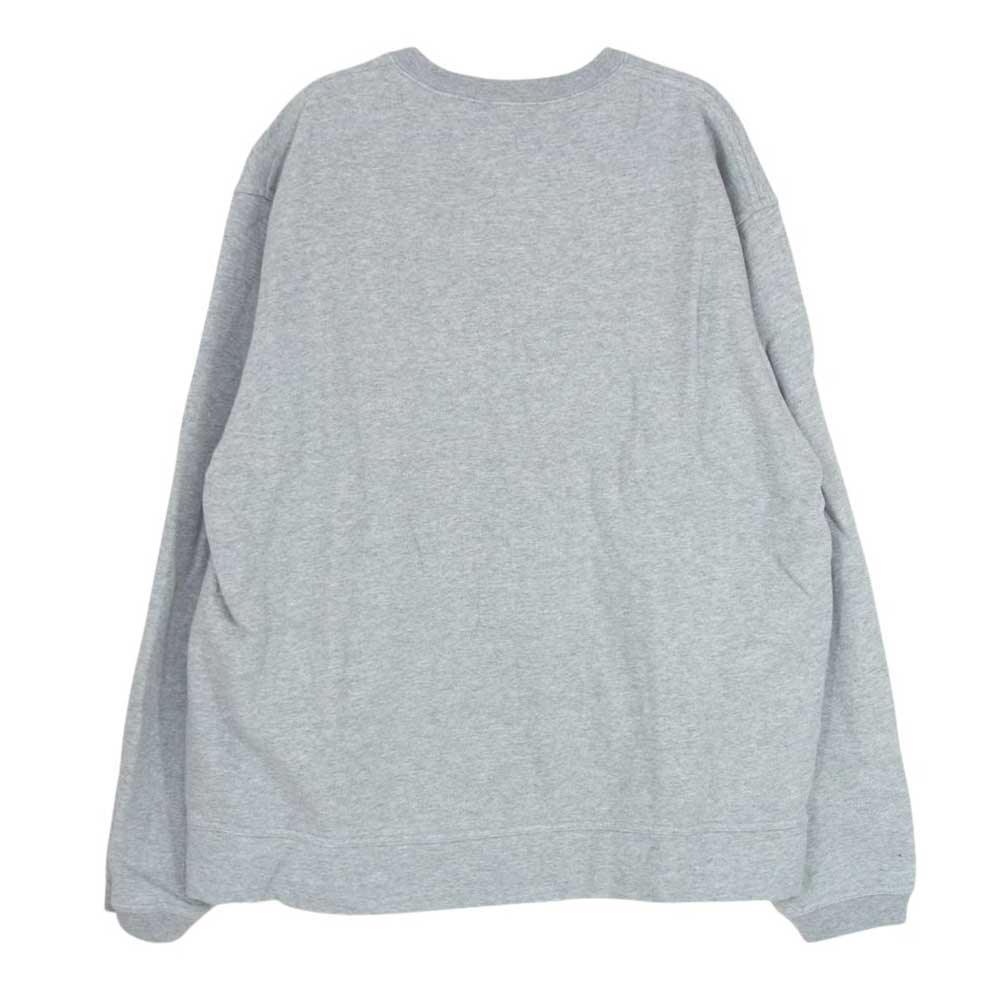 CHUMS チャムス CH00-1416 裏起毛 クルーネック ロゴ クルートップ プルオーバー スウェット トレーナー グレー系 L【中古】