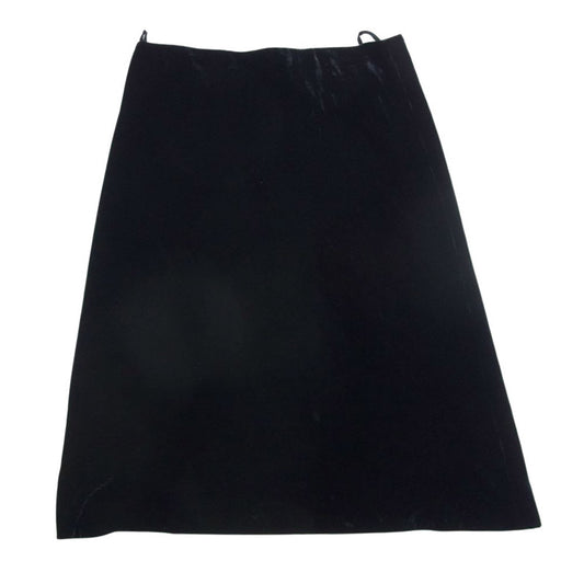 LANVIN ランバン ベロア スカート ブラック系 38【中古】