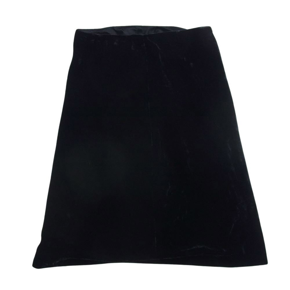 LANVIN ランバン ベロア スカート ブラック系 38【中古】