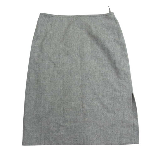Salvatore Ferragamo サルヴァトーレフェラガモ ウール カシミヤ混 スカート グレー系 42 US8【中古】