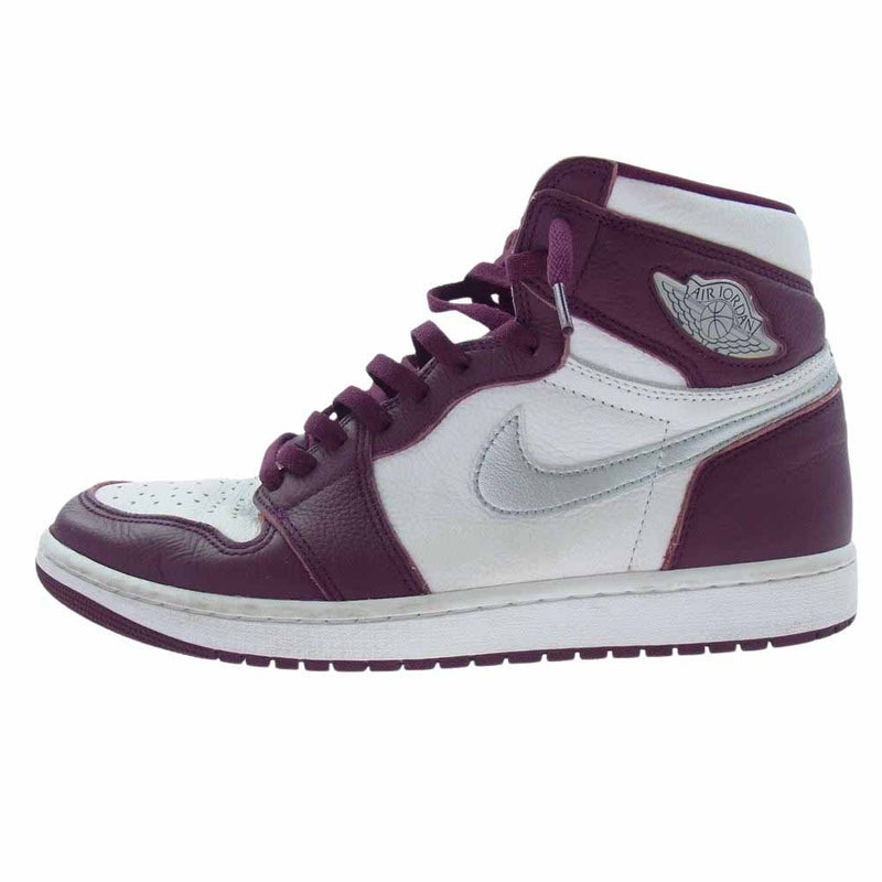 NIKE ナイキ 555088-611 Air Jordan 1 High OG Bordeaux エアジョーダン ハイ オージー ボルドー ハイカット スニーカー パープル系 28cm【中古】