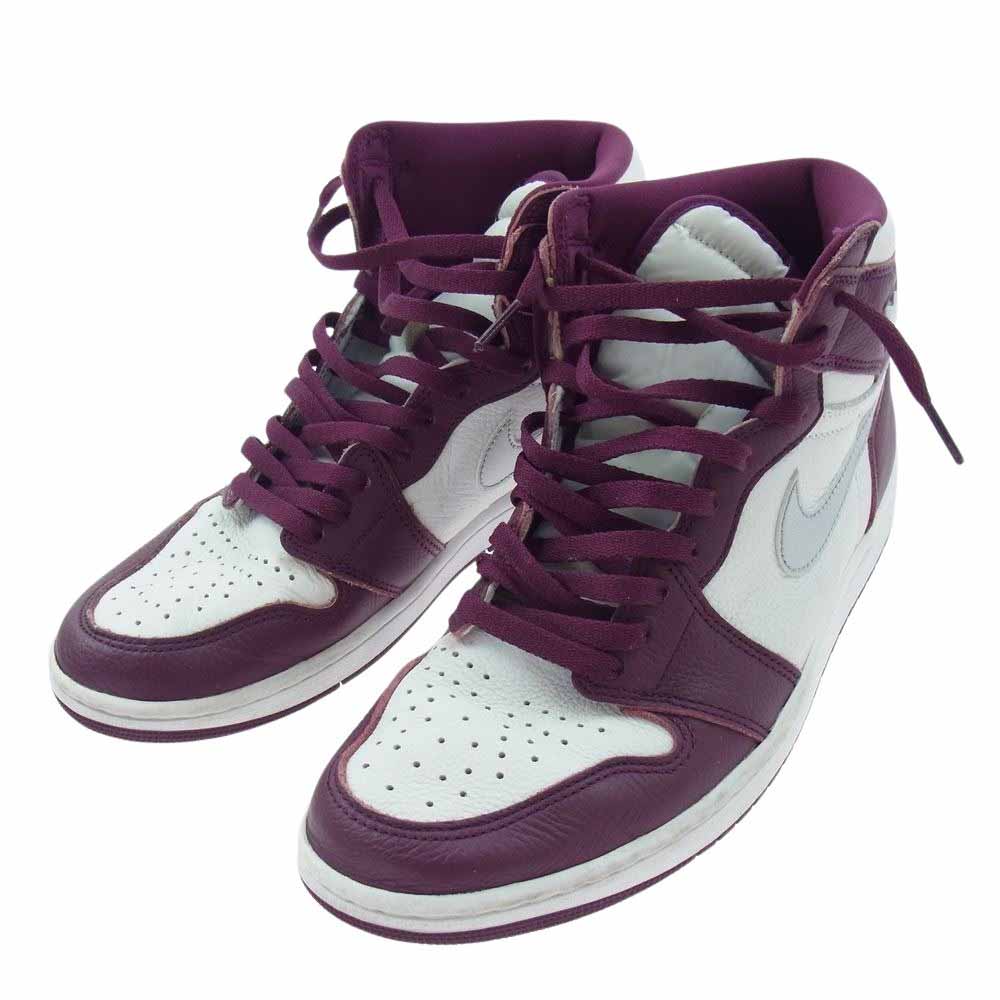 NIKE ナイキ 555088-611 Air Jordan 1 High OG Bordeaux エアジョーダン ハイ オージー ボルドー ハイカット スニーカー パープル系 28cm【中古】