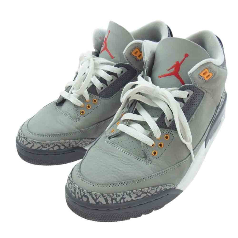 NIKE ナイキ CT8532-012 Air Jordan 3 Cool Grey エアジョーダン クールグレー ハイカット スニーカー グレー系 28cm【中古】