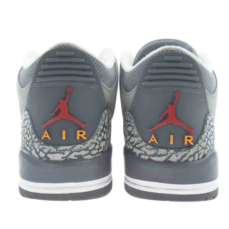 NIKE ナイキ CT8532-012 Air Jordan 3 Cool Grey エアジョーダン クールグレー ハイカット スニーカー グレー系 28cm【中古】