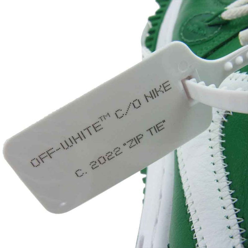 NIKE ナイキ × Off-White オフホワイト DR0500-300 Air Force 1 Mid SP LTHR Pine Green エアフォース1 ミッド パイングリーン スニーカー グリーン系 28cm【中古】