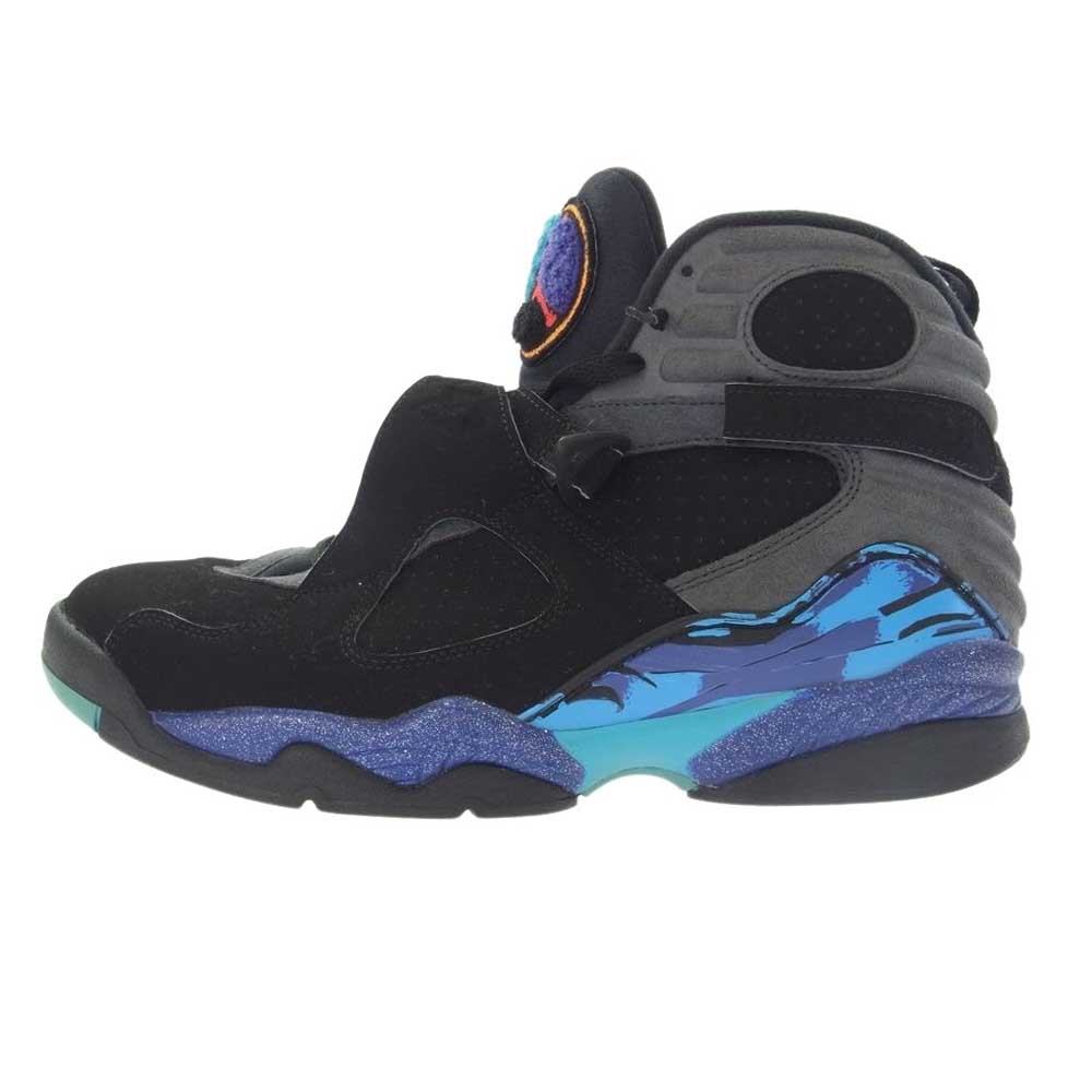 NIKE ナイキ 305381-025 Air Jordan 8 Retro Aqua (2015) エアジョーダン8 レトロ アクア スニーカー ブラック系 27.5cm【中古】