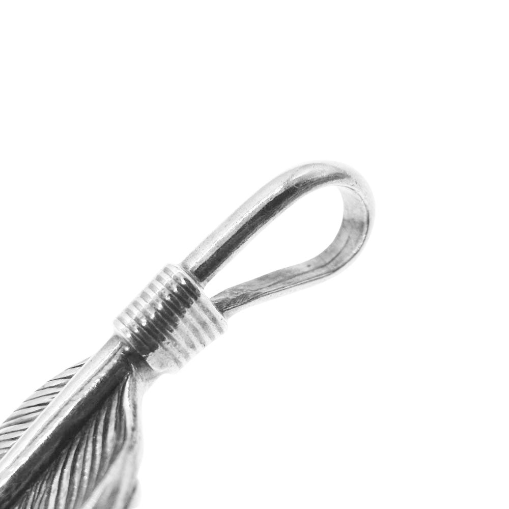 WINGROCK ウィングロック F-2 右向き プレーン SVフェザー L ネックレス ペンダント トップ シルバー系【中古】