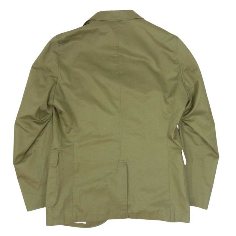 BEAMS ビームス 38-16-0177-803 22S-BP013 3B Jacket 80/3 Twill 3ボタン テーラードジャケット カーキ系 M【中古】