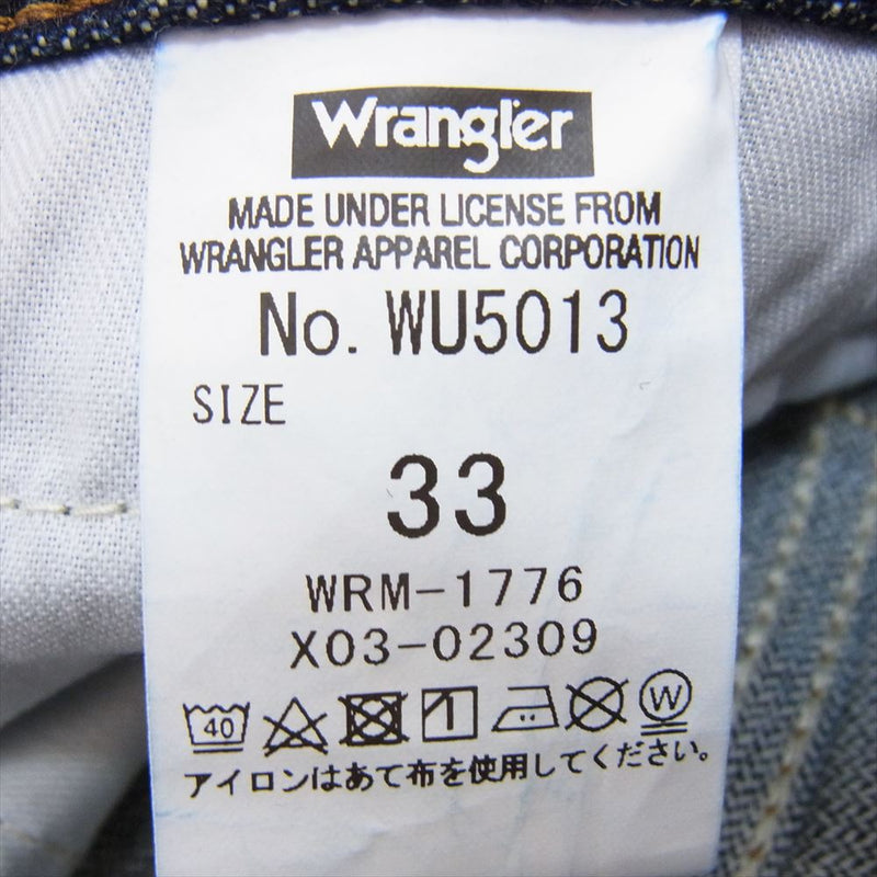 Wrangler ラングラー WU5013 13MWZ ストレート /US ORIGINALS デニム パンツ インディゴブルー系 33【中古】