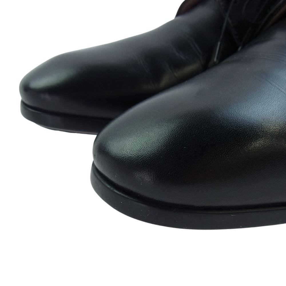 Salvatore Ferragamo サルヴァトーレフェラガモ Grey Lace Up Shoes Calfskin グレー レースアップシューズ カーフスキン シューズ ダービー シューズ ブラック系 8EE【中古】