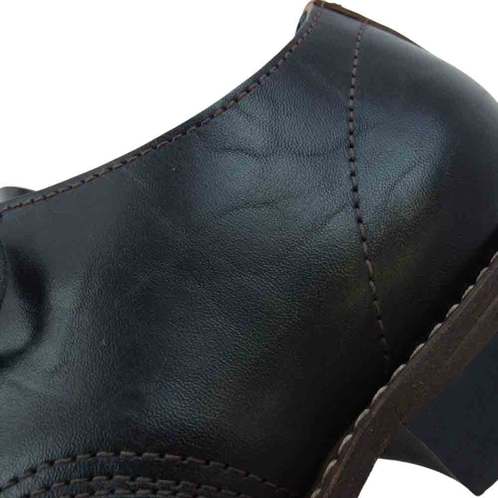 アルゴ  Horse Butt Oxford shoes Winch レザー レースアップ シューズ オーダーシューズ 茶芯 ダークブラウン系 US8EE【中古】