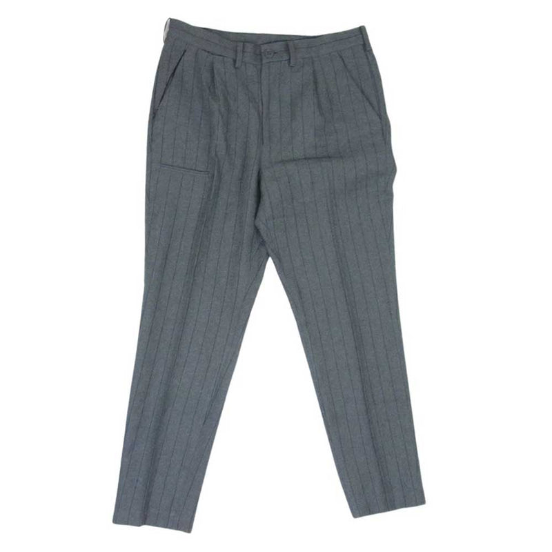 サノバチーズ 21AW SC2120-PN12 WP Stripe Slacks ストライプ スラックス パンツ グレー系 M【中古】