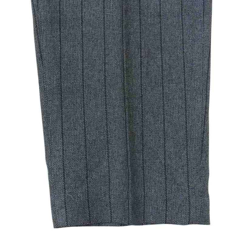 サノバチーズ 21AW SC2120-PN12 WP Stripe Slacks ストライプ スラックス パンツ グレー系 M【中古】