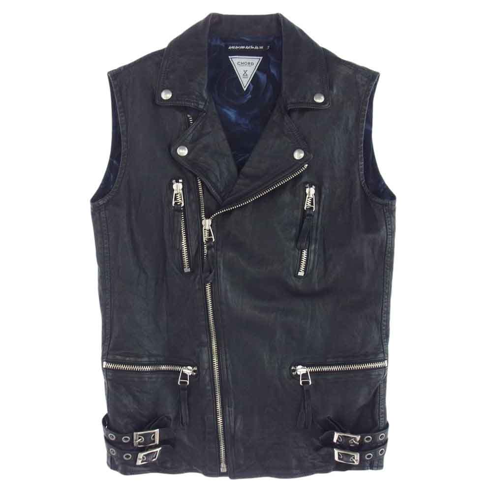 コードナンバーエイト ベスト レザー ジャケット ブラック系 M【中古】