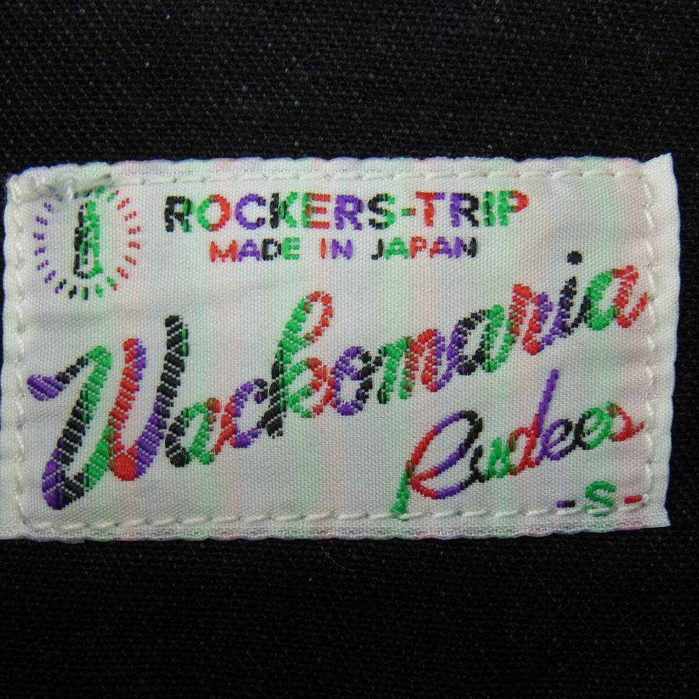 WACKO MARIA ワコマリア バニーガール 刺繍 ブラックデニム 長袖 シャツ ブラック系 S【中古】