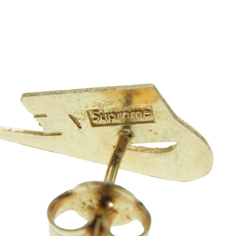 Supreme シュプリーム 18AW NIKE 14K EARRING ナイキ スウッシュロゴ ピアス【中古】