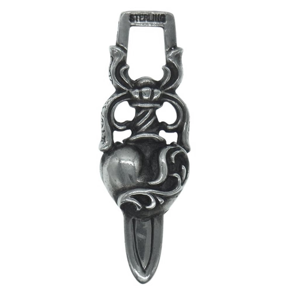 CHROME HEARTS クロムハーツ（原本無） DAGGER HEART ダガー ハート ペンダントトップ【中古】