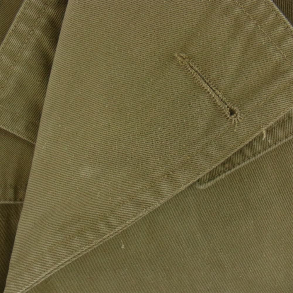 ヴィンテージ 実物 スペイン軍 トレンチコート カーキ系【中古】