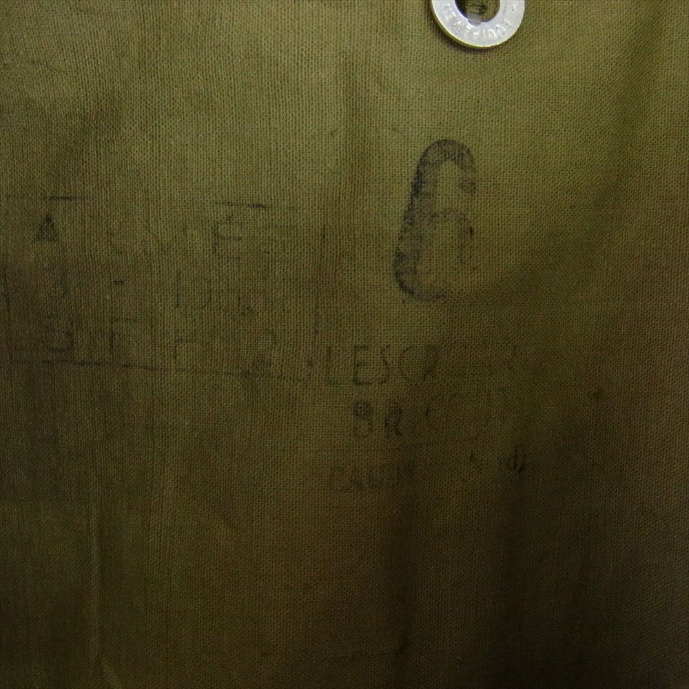 ヴィンテージ French Army M-35 Motorcycle Coat Long Type 実物 フランス軍 モーターサイクルコート カーキ系 6【中古】