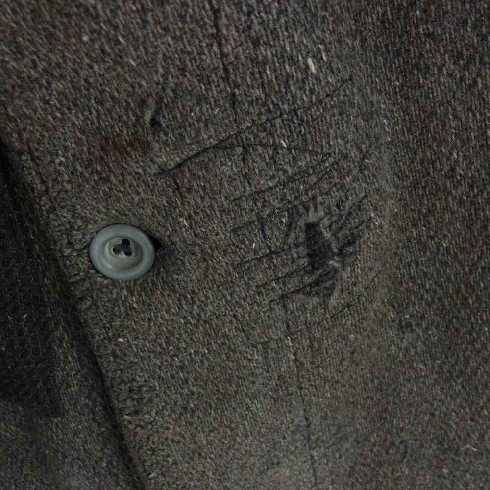 ヴィンテージ 20s 30s リペア ユーロヴィンテージ ファーマーズ ジャケット チャコール系【中古】