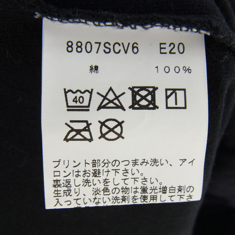 agnes b. アニエスベー 8807SCV6 E20 ボックス ロゴ プリント 半袖 Tシャツ ブラック系 L【中古】