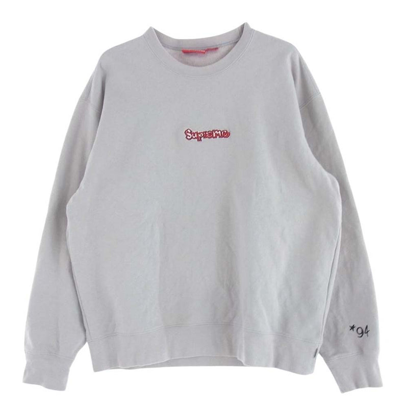 Supreme シュプリーム 21SS Gonz Logo Crewneck ゴンズ ロゴ クルーネック スウェット トレーナー グレー系 M【中古】