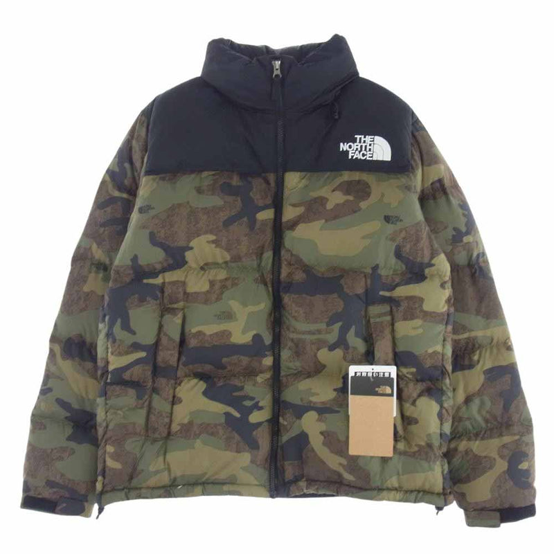 THE NORTH FACE ノースフェイス ND92336 Novelty Nuptse Jacket ノベルティー ヌプシ ジャケット ダウン ジャケット カーキ系 L【美品】【中古】