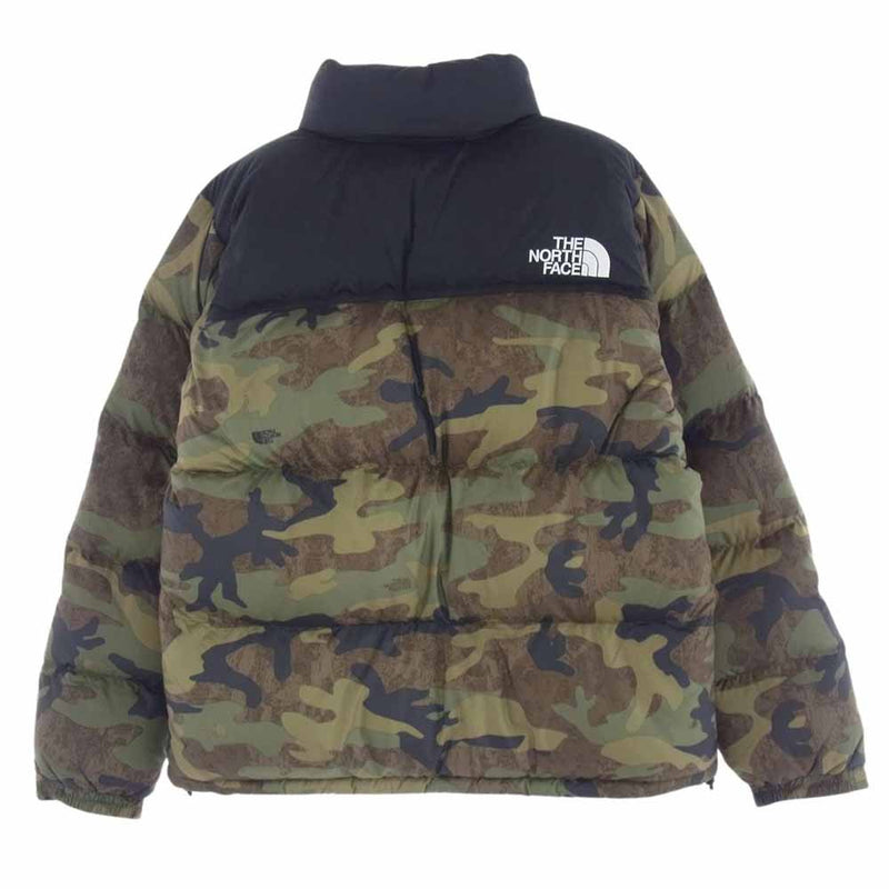 THE NORTH FACE ノースフェイス ND92336 Novelty Nuptse Jacket ノベルティー ヌプシ ジャケット ダウン ジャケット カーキ系 L【美品】【中古】