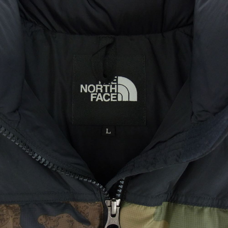 THE NORTH FACE ノースフェイス ND92336 Novelty Nuptse Jacket ノベルティー ヌプシ ジャケット ダウン ジャケット カーキ系 L【美品】【中古】