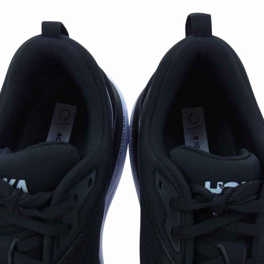 HOKA ONE ONE ホカ オネオネ 1123202 BONDI 8 ボンダイ 8 ランニング シューズ スニーカー ブラック系 28cm【極上美品】【中古】