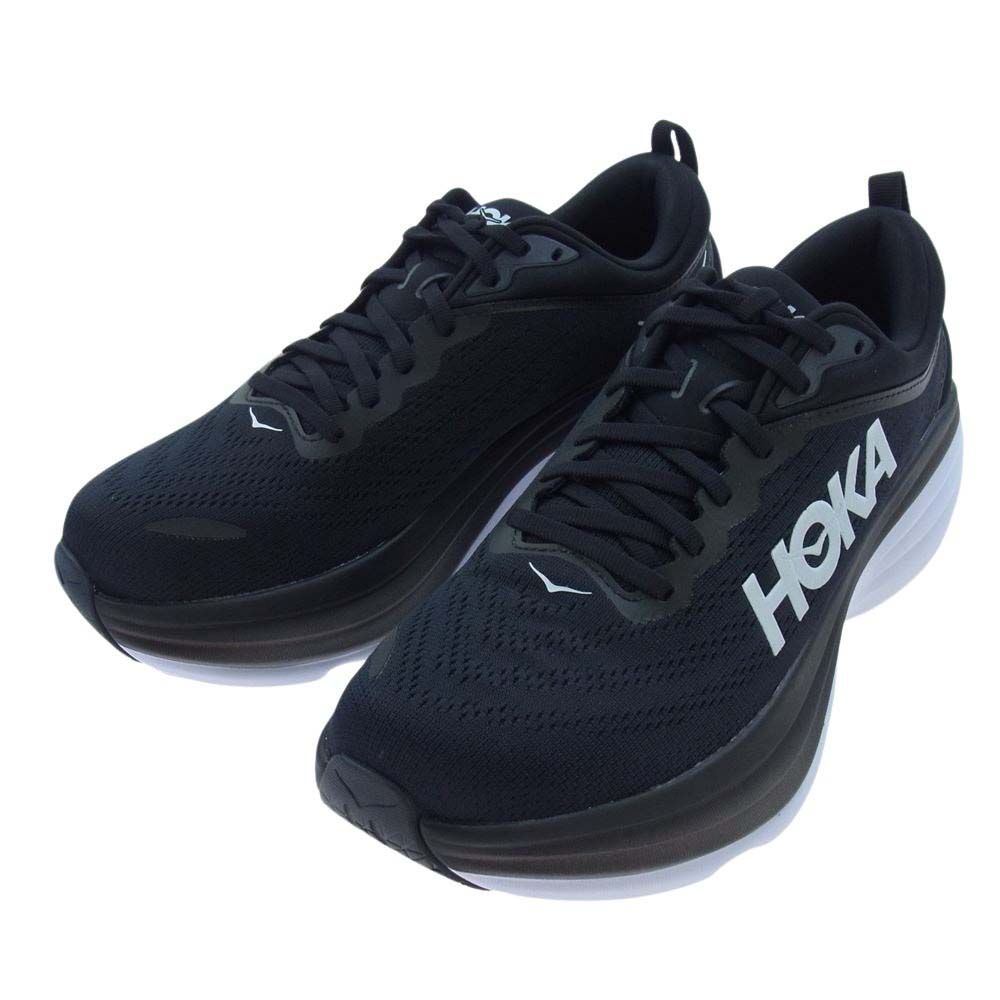 HOKA ONE ONE ホカ オネオネ 1123202 BONDI 8 ボンダイ 8 ランニング シューズ スニーカー ブラック系 27.5cm【極上美品】【中古】