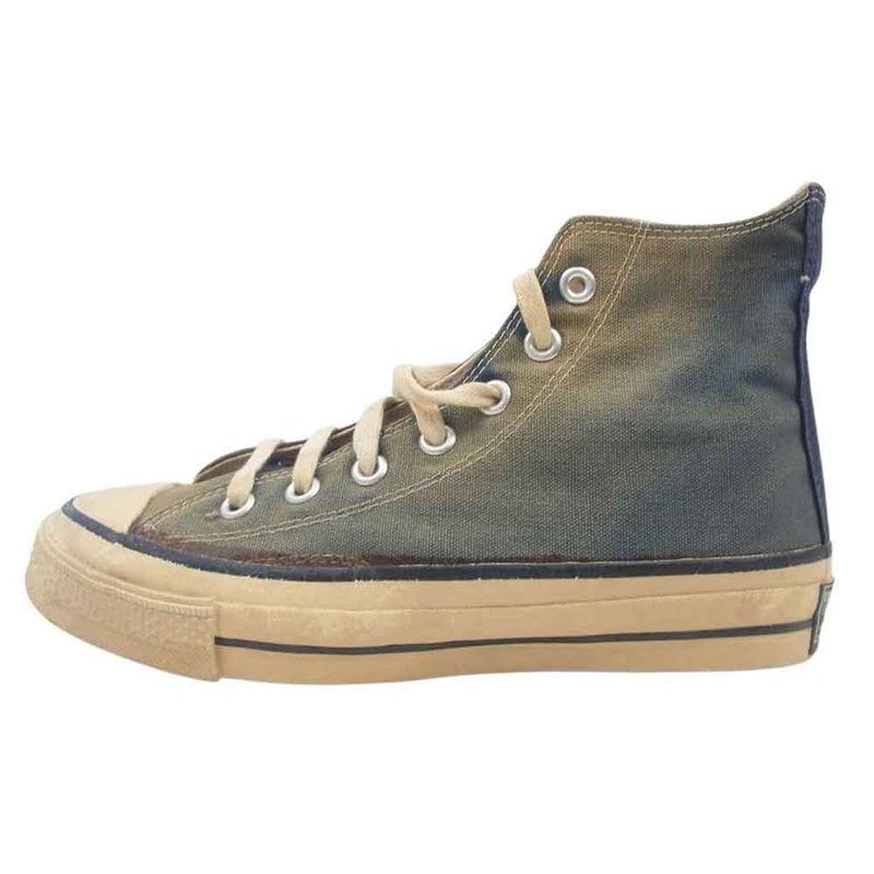 CONVERSE コンバース 70s Vintage USA製 Chuck Taylor AllStar ヴィンテージ オリジナル チャックテイラー 一ツ星 ネイビー ヒールラベル ハイカット スニーカー インディゴブルー系 5 1/2【中古】