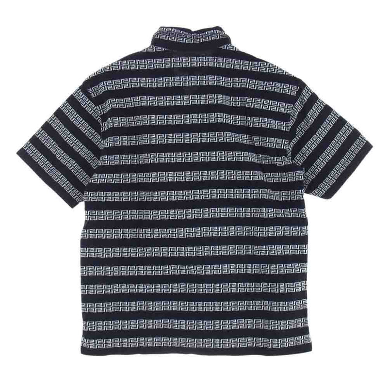 Supreme シュプリーム 19SS Key Stripe S/S Shirt キー ストライプ半袖 シャツ ブラック系 S【中古】