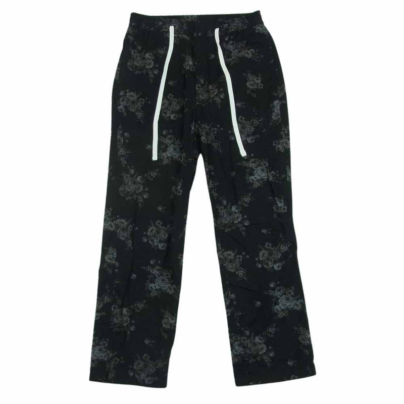 モンキータイム KATURAGI FLOWER PRINT EASY カツラギ フラワー 花柄 プリント イージーパンツ ブラック系 M【中古】