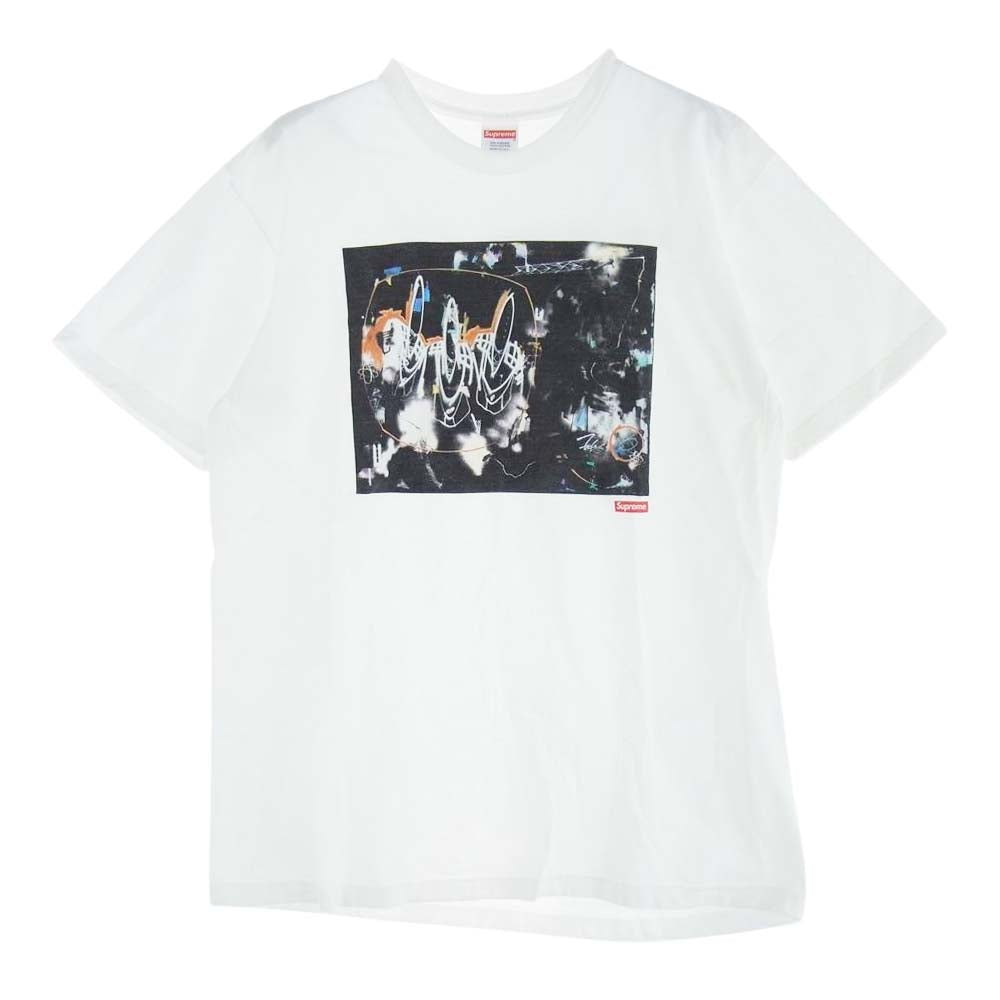 Supreme シュプリーム 22SS × Futura Tee フューチュラ グラフィック プリント 半袖 クルーネック Tシャツ ホワイト系 M【中古】