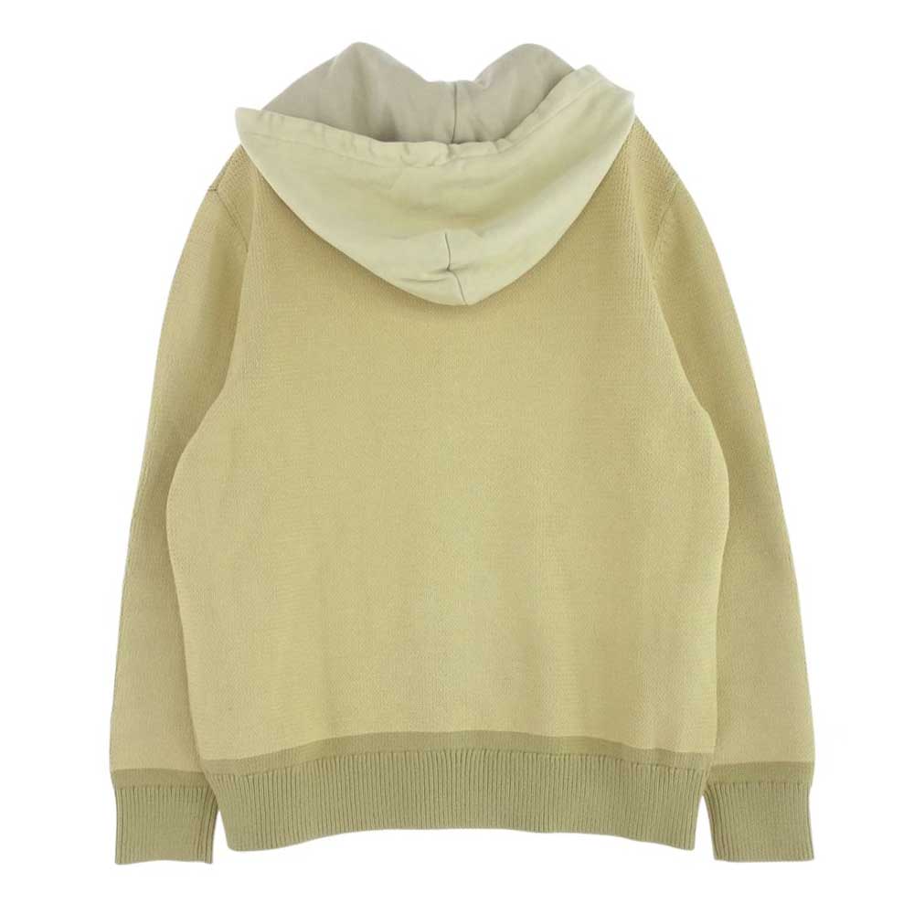 DIESEL ディーゼル K-ONNOR フード付き ジップアップ ニット セーター イエロー系 M【中古】