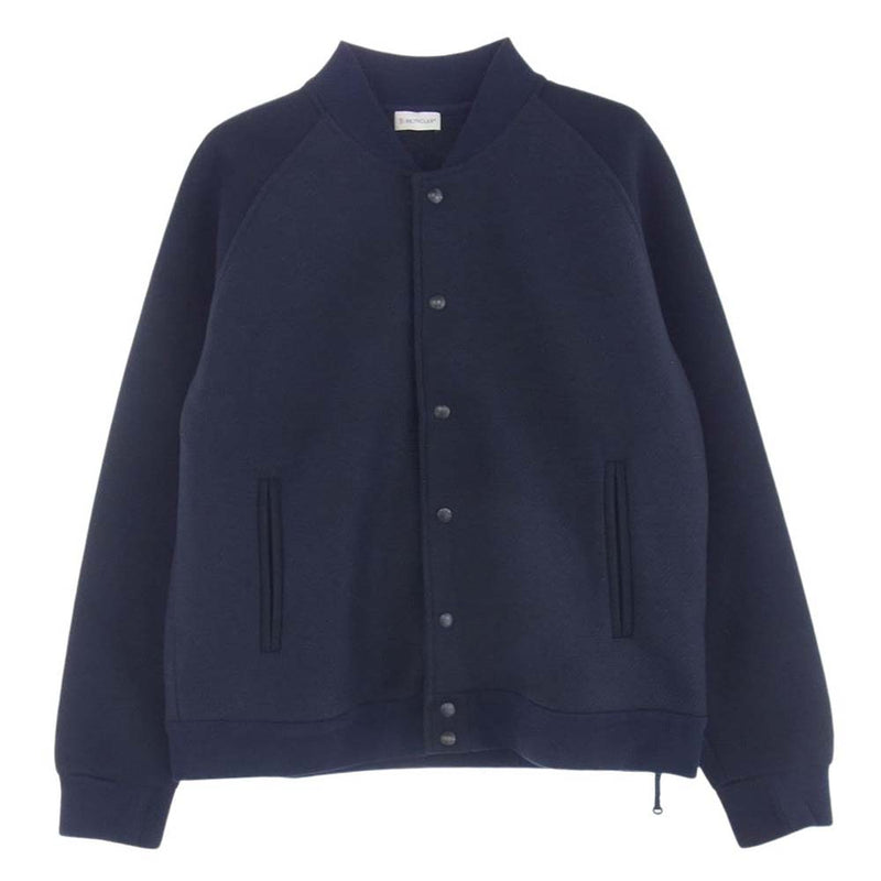 MONCLER モンクレール B2091840330083224 国内正規品 MAGLIA CARDIGAN マグリア カーディガン ブルゾン ジャケット スタジャン ネイビー系 XXL【極上美品】【中古】