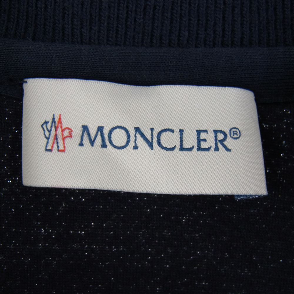 MONCLER モンクレール B2091840330083224 国内正規品 MAGLIA CARDIGAN マグリア カーディガン ブルゾン ジャケット スタジャン ネイビー系 XXL【極上美品】【中古】