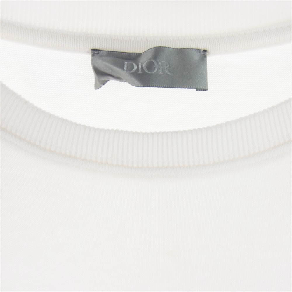 Dior ディオール 20SS 023J615B0554　 DANIEL ARSHAM ダニエル アーシャム ロゴ プリント Tシャツ 半袖 ホワイト系 S【中古】