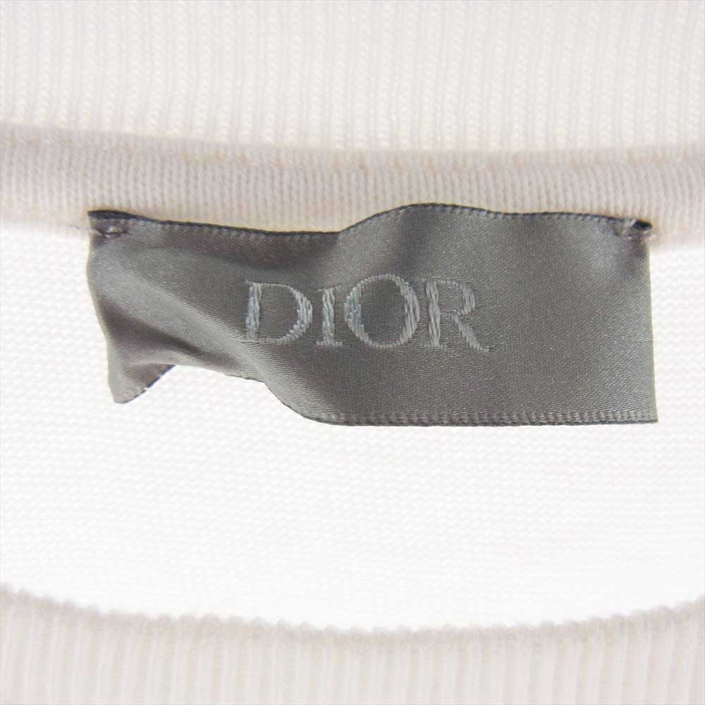 Dior ディオール 20SS 023J615B0554　 DANIEL ARSHAM ダニエル アーシャム ロゴ プリント Tシャツ 半袖 ホワイト系 S【中古】