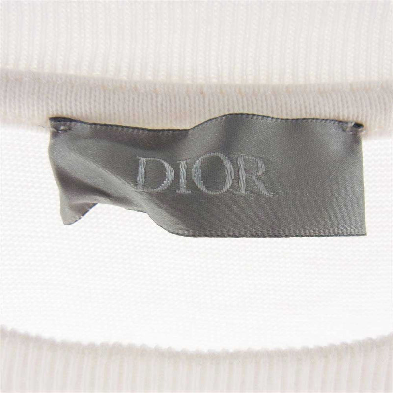 Dior ディオール 20SS 023J615B0554　 DANIEL ARSHAM ダニエル アーシャム ロゴ プリント Tシャツ 半袖 ホワイト系 S【中古】