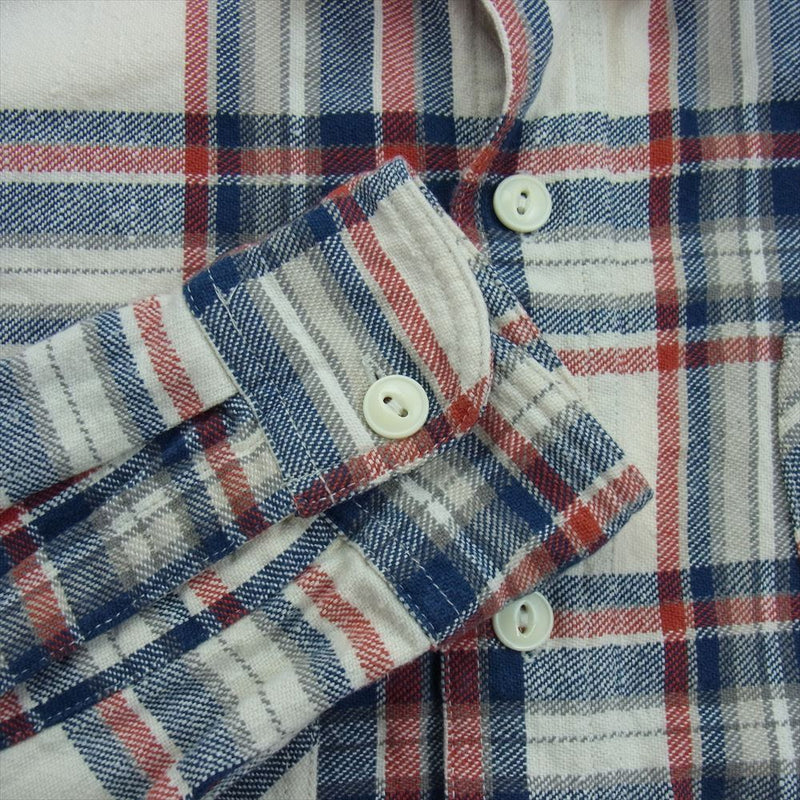 CAT'S PAW キャッツポウ TWILL CHECK WORK SHIR ツイル チェック ワーク 長袖 シャツ マルチカラー系 M【中古】