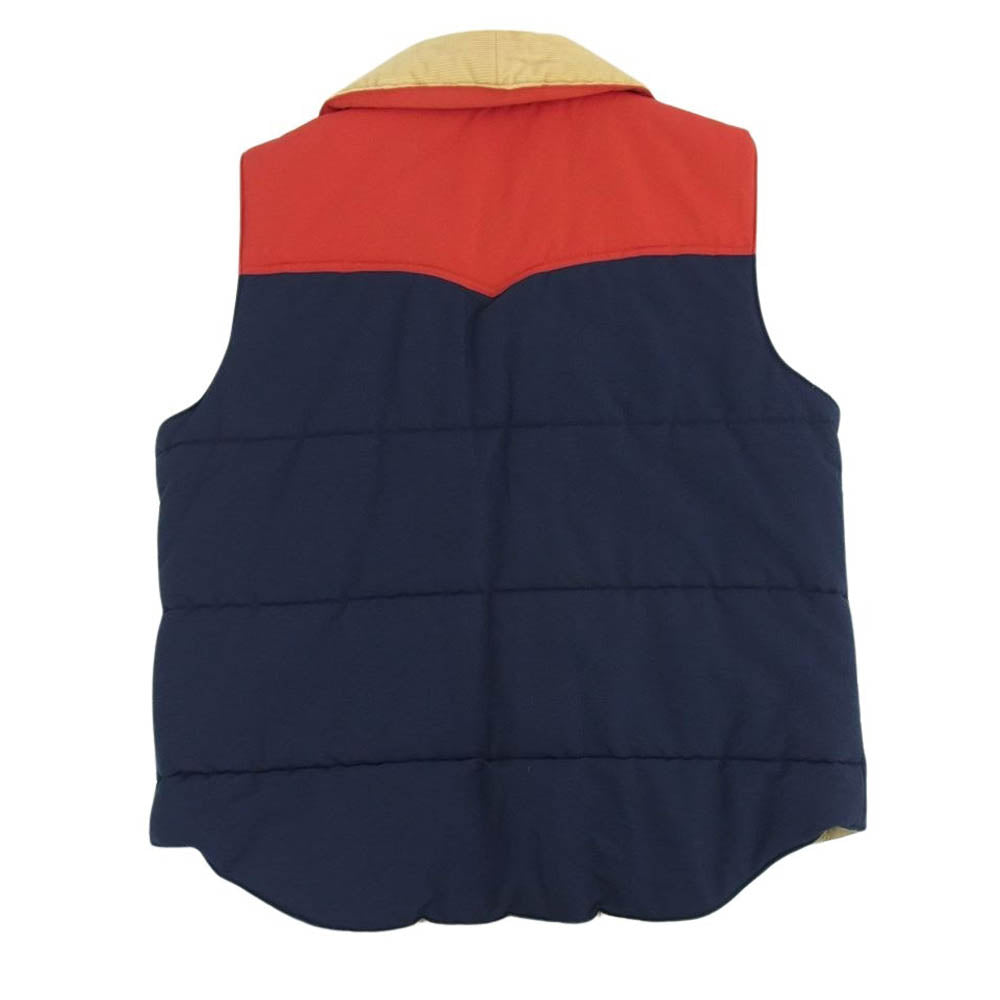 SUGAR CANE シュガーケーン SC12343 60 40 クロス 中綿 パディング ベスト ネイビー系 レッド系 M【中古】