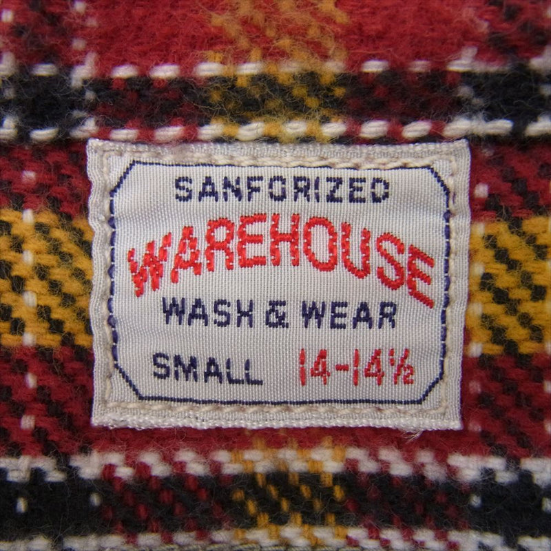 WAREHOUSE ウエアハウス チェック 長袖 ネル シャツ S【中古】