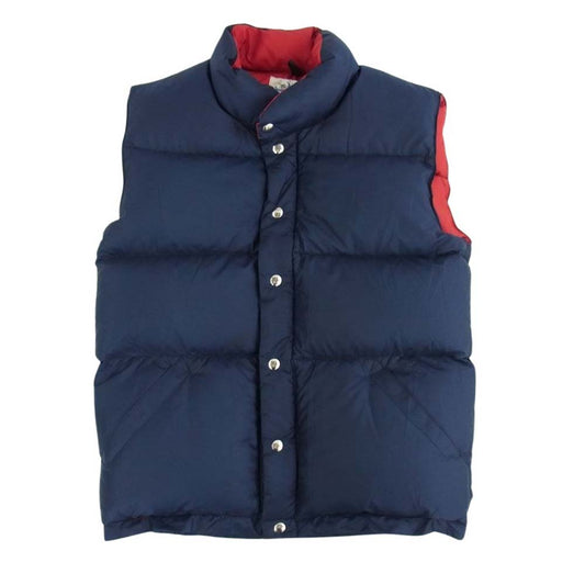 Crescent Down Works クレセントダウンワークス USA製 ダウン ベスト ネイビー系 M【中古】