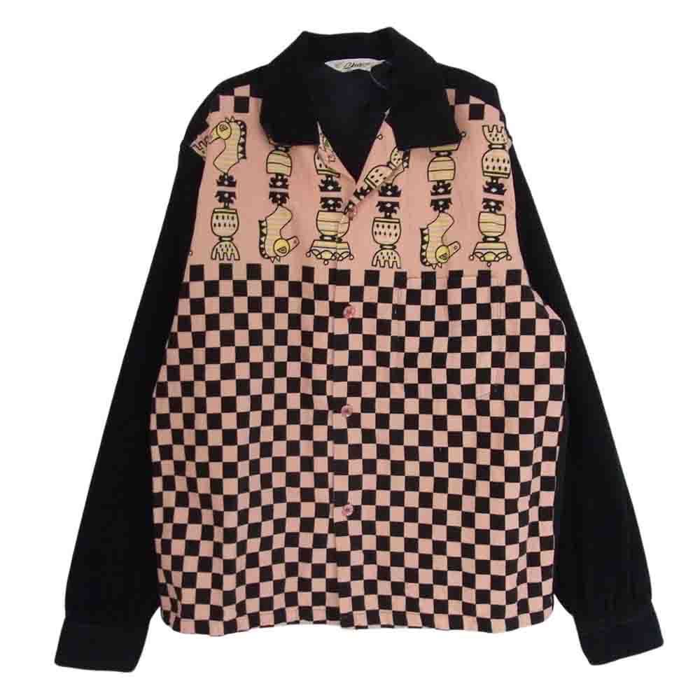 スターオブハリウッド SH25583 CHESS コーディロイ オープンカラー シャツ M【中古】