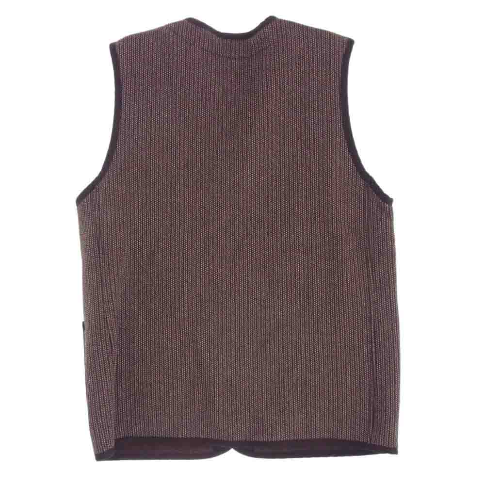 バーンズ BR-7282 WORK VEST ゴマ塩 ワーク ベスト ビーチ クロス ブラウン系 1【中古】