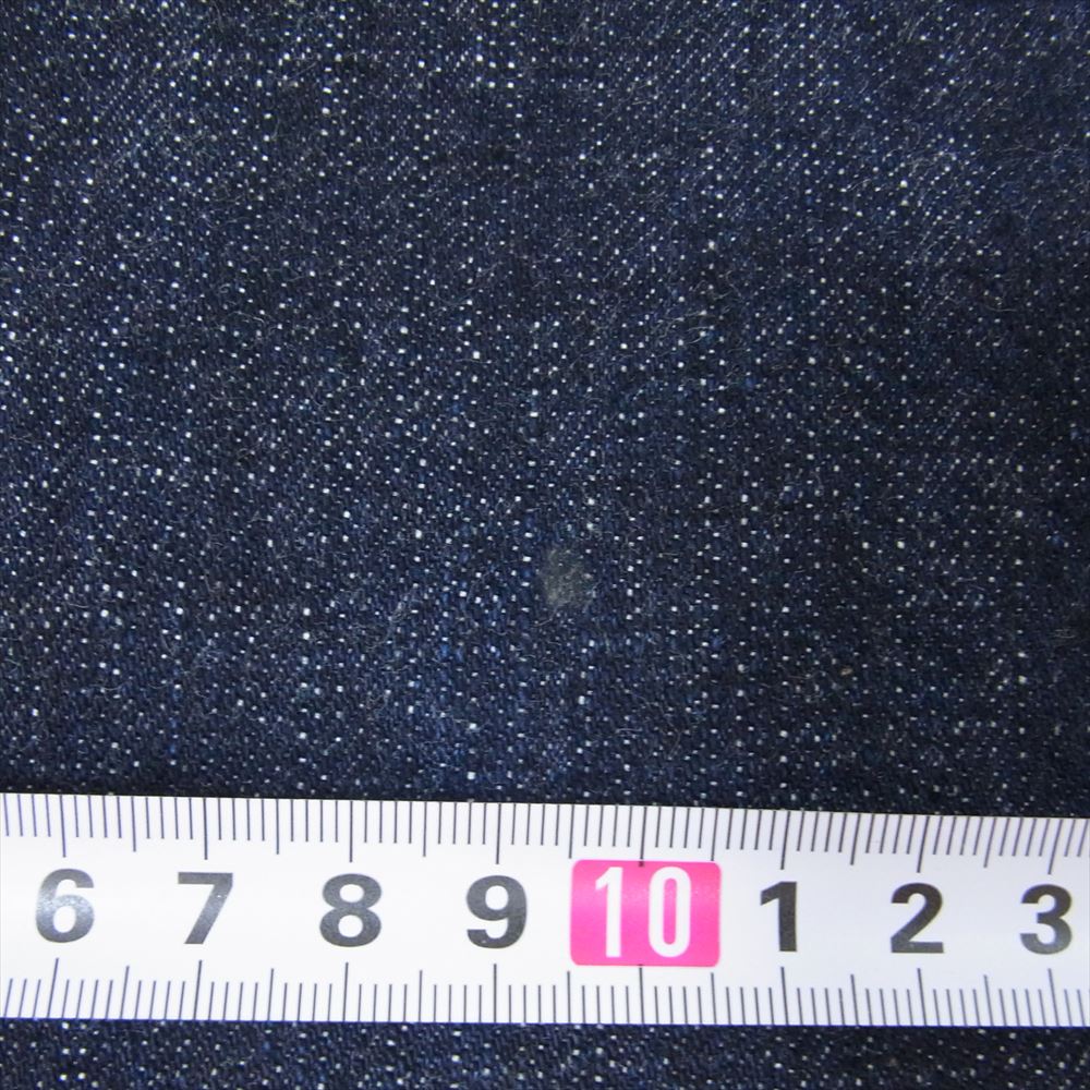 Pherrow's フェローズ 421 ポケットスレーキ ネル生地 ストレート デニム パンツ インディゴブルー系 34【中古】